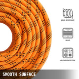 VEVOR 1.43cm Double Braid Polyester Rope 6096cm Nylon Pulling Rope 498.95kg High Force Polyester Load Sailing Rope(1.43cm-6096cm) - 45-Degree Angle