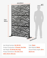 VEVOR Metal Privacy Screen, 47