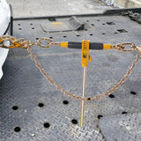 VEVOR Ratchet Chain Binder 3/8"-1/2" Load Binders 12000 lbs w/ G80 Chains 4 Pcs