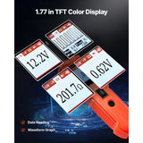 Automotive Circuit Tester Kit, 8 - 35 DCV Power Circuit Probe Tester with TFT Color Display and Lighting, 2-in-1 Electrical Automotive Power Tester Probe with 19.7 ft / 6 m Extension Cable - Top-Down View