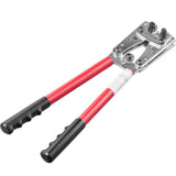 VEVOR Battery Cable Lug Crimping Tool, 10-1/0AWG Aluminum Terminal Battery Lug Crimper, with 60PCS Aluminum Ring Connectors Terminals 6 Wire Sizes