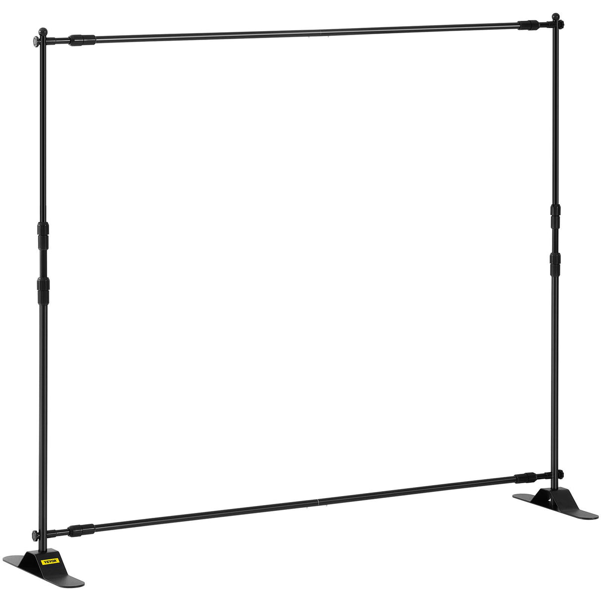 VEVOR Telescopic Backdrop Banner Stand 8' x 8' Banner Stand Adjustable Step and Repeat Backdrop Banner Stand Retractable Banner Stand with Carrying