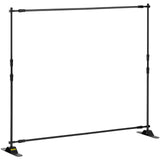 VEVOR Telescopic Backdrop Banner Stand 8' x 8' Banner Stand Adjustable Step and Repeat Backdrop Banner Stand Retractable Banner Stand with Carrying