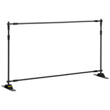 VEVOR Telescopic Backdrop Banner Stand 8' x 8' Banner Stand Adjustable Step and Repeat Backdrop Banner Stand Retractable Banner Stand with Carrying