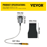 VEVOR Flex Shaft Grinder Rotary Tool 780W 6.5mm Chuck w/ Foot Pedal 45 Accessory - Close-Up Angle