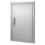 BBQ Access Door, 432x610 mm Single Outdoor Kitchen Door, Stainless Steel Flush Mount Door, Wall Vertical Door with Handle, for BBQ Island, Grilling Station, Outside Cabinet - Extra Image