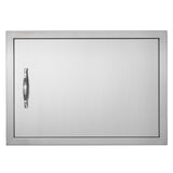 VEVOR BBQ Access Door, 610x432 mm Single Outdoor Kitchen Door, Stainless Steel Flush Mount Door, Wall Vertical Door with Handle, for BBQ Island,