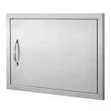 VEVOR BBQ Access Door, 610x432 mm Single Outdoor Kitchen Door, Stainless Steel Flush Mount Door, Wall Vertical Door with Handle, for BBQ Island,