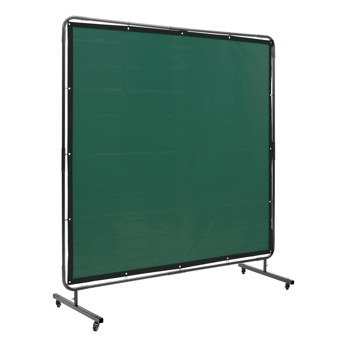 VEVOR Welding Screen with Frame 6' x 6' Welding Curtain Screen on 4 Wheels Green