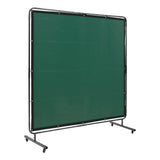 VEVOR Welding Screen with Frame 6' x 6' Welding Curtain Screen on 4 Wheels Green - Extra Image