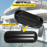 VEVOR 4 Ribbed Boat Fenders 10X 28