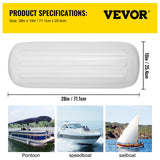 VEVOR 4 Ribbed Boat Fender 10