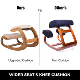 VEVOR Ergonomic Kneeling Chair Heavy Duty Better Posture Kneeling Stool Office Chair Home for Body Shaping Relieveing Stress Meditation Desk Computer Kneeling Stool Chair - Top-Down View