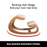 VEVOR Ergonomic Kneeling Chair Heavy Duty Better Posture Kneeling Stool Office Chair Home for Body Shaping Relieveing Stress Meditation Desk Computer Kneeling Stool Chair - Rear View
