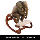 Vevor Ergonomic Kneeling Chair Wooden Neck Pain Relief Relieve Fatigue Wood Stool - 45-Degree Angle