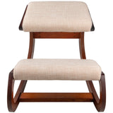 Vevor Ergonomic Kneeling Chair Wooden Neck Pain Relief Relieve Fatigue Wood Stool