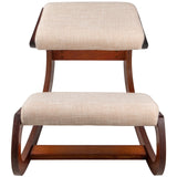 Vevor Ergonomic Kneeling Chair Wooden Neck Pain Relief Relieve Fatigue Wood Stool - Extra Image