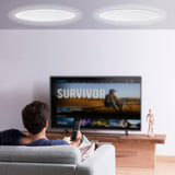 VEVOR 2 PCs 203.2 mm in Ceiling Speakers, 50-Watts, Flush Mount Ceiling & in-Wall Speakers System with Impedance 89dB Sensitivity, for Home Kitchen