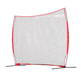 VEVOR Barricade Backstop Net, 12x9 ft Ball Sports Barrier Netting, Portable Practice Equipment with Carry Bag, Protection Screen for Baseball Softball Lacrosse Soccer Hockey Training, for Backyard