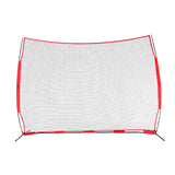 VEVOR Barricade Backstop Net, 12x9 ft Ball Sports Barrier Netting, Portable Practice Equipment with Carry Bag, Protection Screen for Baseball Softball Lacrosse Soccer Hockey Training, for Backyard