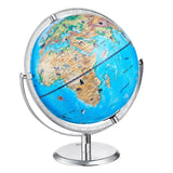 VEVOR Educational Globe for Kids, 254 mm, Interactive AR World Globe with AR Golden Globe APP LED Night Lighting Rotation, STEM Toy Gifts for Kids