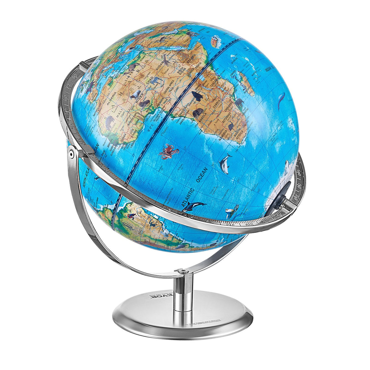 VEVOR Educational Globe for Kids, 254 mm, Interactive AR World Globe with AR Golden Globe APP LED Night Lighting Rotation, STEM Toy Gifts for Kids