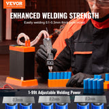VEVOR 801D Battery Spot Welder 14.5KW Capacitor Energy Storage Pulse Spot Welder - Front View