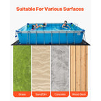 Rectangle Pool Liner Pad, 16 x 32 ft Pool Liner Pad for Above Ground Swimming Pools, Extra-Thick Pool Mat, Prevents Punctures, Recycled Geotextile Material Underlayment Pad, Extend Liner Life