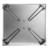 VEVOR Fire Pit Heat Deflector Fire Pit Pan Cover Stainless Steel Foldable Legs - Extra Image