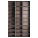 Media Storage Cabinet, 9-layer DVD Shelf Holds up to 756 CDs, Adjustable CD Shelves 27 Compartments, Protects & Organizes Music, Movie, Video Games or Memorabilia Collections, Espresso