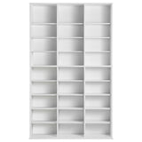Media Storage Cabinet, 9-layer DVD Shelf Holds up to 756 CDs, Adjustable CD Shelves 27 Compartments, Protects & Organizes Music, Movie, Video Games or Memorabilia Collections,White - Extra Image