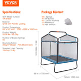 VEVOR 6FT Trampoline for Kids, 72