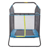 VEVOR 6FT Trampoline for Kids, 72" Indoor/Outdoor Toddlers Trampoline, Mini Baby Trampoline with Safety Enclosure Net, Gymnastics Bar, Hammock, Recreational Trampoline Birthday Gift for 3+ Years Kids