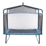 VEVOR 6FT Trampoline for Kids, 72" Indoor/Outdoor Toddlers Trampoline, Mini Baby Trampoline with Safety Enclosure Net, Gymnastics Bar, Hammock, Recreational Trampoline Birthday Gift for 3+ Years Kids
