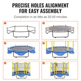 VEVOR 5FT Trampoline for Kids, 60