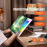 Light Board, B4 LED Light Pad Ultra-Thin Portable Light Box, USB Powered Light Table for Art Tracing, Light Box for Diamond Painting, Animation, Sketching, Drawing, Stenciling, Artists (Black)