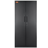 VEVOR Metal Storage Cabinet with 2 Magnetic Doors and 4 Adjustable Shelves, 90 kg Capacity per Shelf, Locking Steel Storage Cabinet, 1.8 m Metal Cabinet with 3 Keys, for Office, Garage, Home, Black - Extra Image
