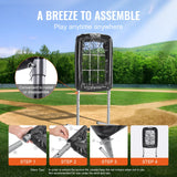 VEVOR 9 Hole Baseball Softball Pitching Net 9 Pocket Hitting Practice 21"x29"