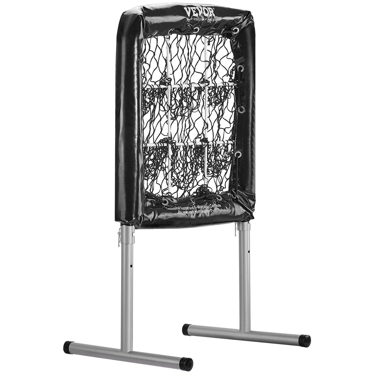 VEVOR 9 Hole Baseball Softball Pitching Net 9 Pocket Hitting Practice 28"x27"