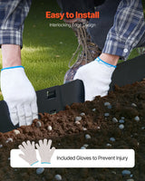 VEVOR Steel Landscape Edging 5 Packs 39 x 3in Rust-Resistant Pathway Divider - 45-Degree Angle