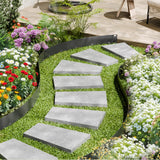 VEVOR Steel Landscape Edging 5 Packs 39 x 3in Rust-Resistant Pathway Divider - Low Angle