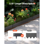 Steel Landscape Edging, 5 Packs 990 x 207 mm Rust-Resistant Metal Landscape Edging, Bendable Garden Edging, image 2