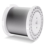 VEVOR Carbon Steel Cable 6.35 mm 7 x 19 Steel Wire Rope 76.2 m Cable Railing - Extra Image