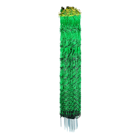 Electric Fence Netting, 0.88 x 49.98 m, PE Net Fencing with Posts & Double-Spiked Stakes, Utility Portable, image 12