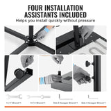 VEVOR Flash Dryer, 18 x 25 inch Flash Dryer for Screen Printing, High Power Silk Screen Printing Dryer with Height Adjustable Stand, 360? Rotation, X-Shaped Base, Steel T-Shirt Curing Machine
