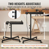 VEVOR Flash Dryer, 18 x 25 inch Flash Dryer for Screen Printing, High Power Silk Screen Printing Dryer with Height Adjustable Stand, 360° Rotation, X-Shaped Base, Steel T-Shirt Curing Machine - Rear View