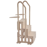 VEVOR 3-Step Taupe Robust Pool Ladder of 2 Handrails for 914.4-1219.2 mm Pools - Extra Image