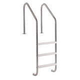 VEVOR Stainless Steel Pool Ladder 3-Step & 2 Handrails for 1219.2-1371.6 mm Pool