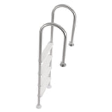 VEVOR 4-Step Stainless Steel Pool Ladder of 2 Handrail for 1371.6 mm Decked Pool - Low Angle