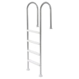 4-Step Stainless Steel Pool Ladder of 2 Handrail for 1371.6 mm Decked Pool